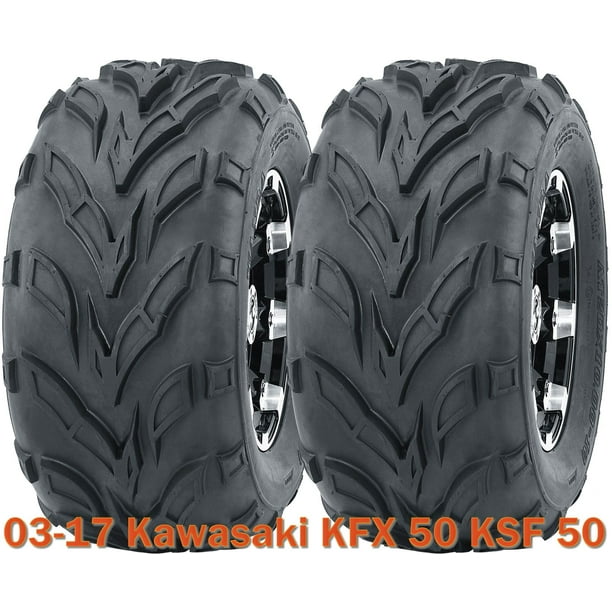 16x8-7 WANDA ATV tires set for 2003-2017 Kawasaki KFX 50 KSF 50 4